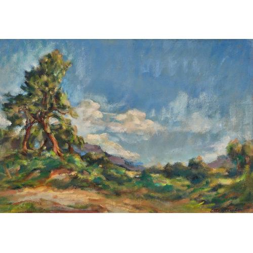 Magliasina Landschaft by Otto Meister, 1954