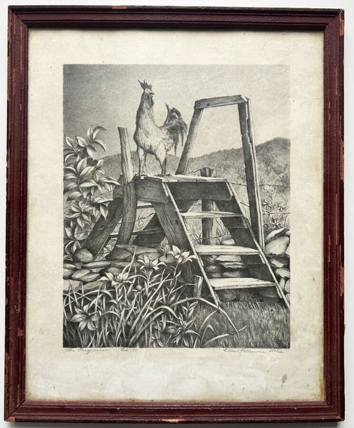 Artwork by Ella Fillmore Lillie, The trespasser, Made of original lithograph