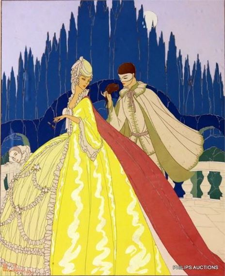 Max Nimoy | Lady In Yellow/pink Dress | MutualArt