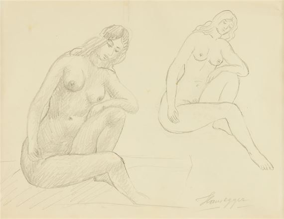 JOHN HANSEGGER (Swiss/American 1908-1989) A DRAWING - John Hansegger