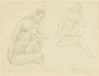 JOHN HANSEGGER (Swiss/American 1908-1989) A DRAWING - John Hansegger