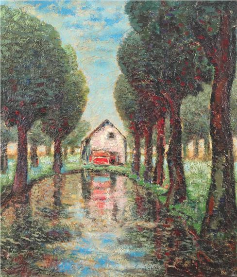 Huile sur toile signée bas droite 58 x 50 cm by P. Dumont