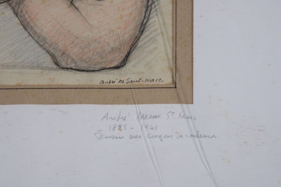 Artwork by André Meaux Saint-Marc, André Meaux SAINT-MARC (1885-1941), Nude... - Lot 17 - Alizenchères (Bar-le-Duc), Made of pencil drawing