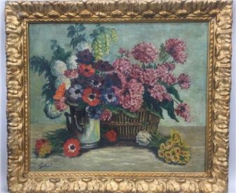 floral composition... - Lot - Marie Galard