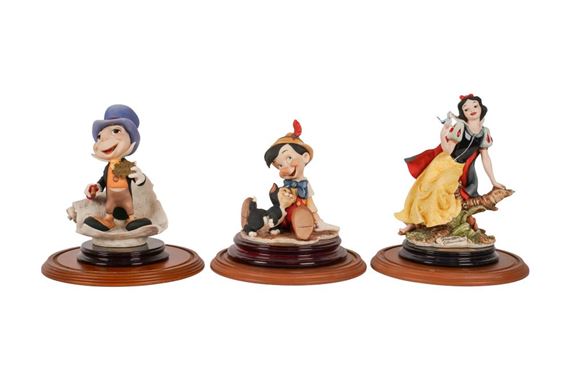 A Group of Three Giuseppe Armani Disney Figures by Giuseppe Armani