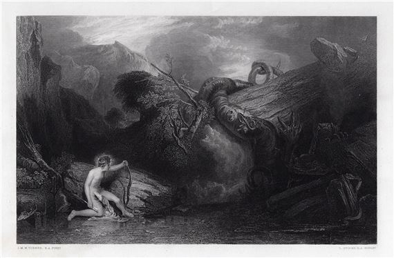 William Turner | Apollo Killing The Python (1800s) | MutualArt
