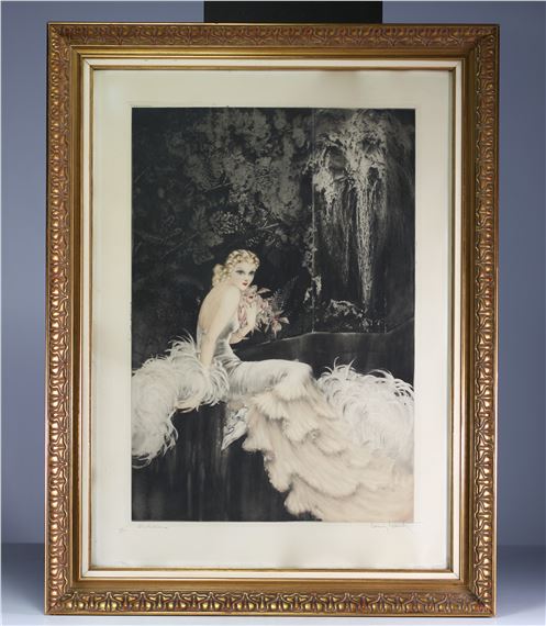Louis Icart | Louis ICART (1888-1950) 'Orchids' Lithograph signed