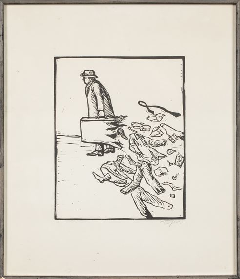 Le vent de Roland Topor (1974) : Édition Lithographie