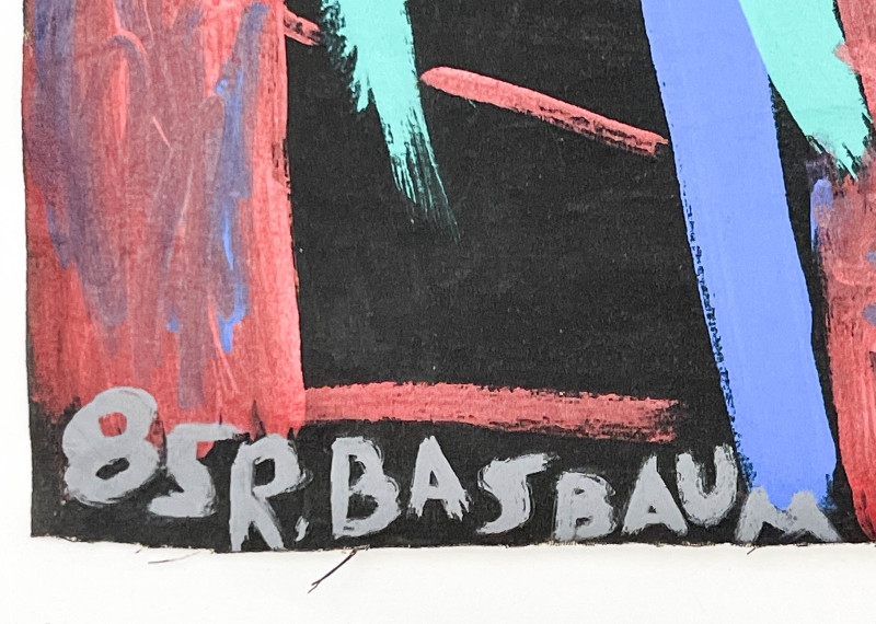 Artwork by Ricardo Basbaum, Tempo (1985, Made of canvas