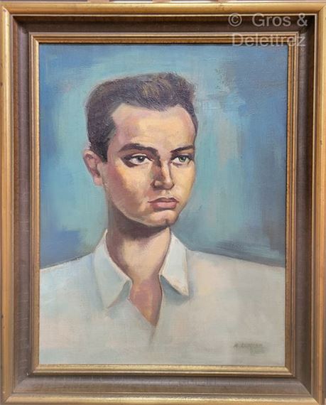 Portrait of a Man 現代アート Ashod Zorian | Portrait of a Man (1948) | MutualArt