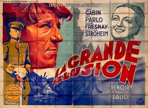 Jean Renoir | LA GRANDE ILLUSION Jean Renoir. 1937. 240x320cm.... - Lot