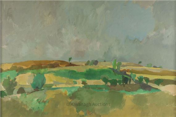 Philip Bornarth Oil Painting Mid Century Landscape