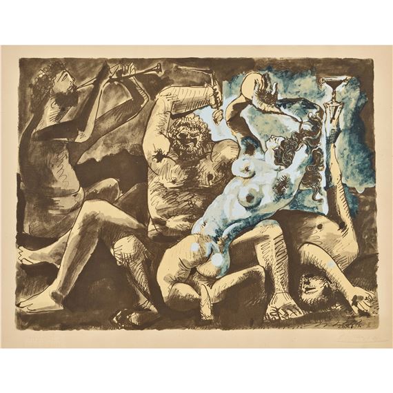 "Bacchanale". by Pablo Picasso, 1955