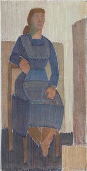 Portrait of a sitting woman - Eugenie Noormägi Hansen