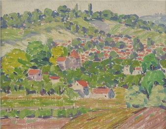 Carl R. Saxild
(American, 1893-1971)
Impressionist Landscape, c. 1925 - Carl R. Saxild