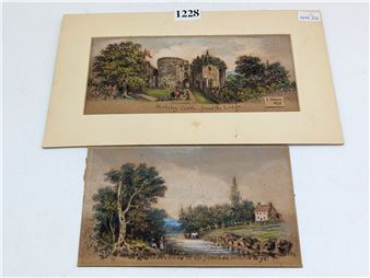 TWO ANTIQUE WATER COLOURS - Stephen Jenner