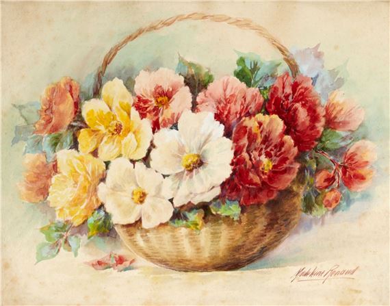 Fleurs dans un panier by Madeleine Renaud