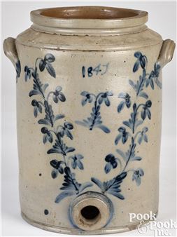 Philadelphia four-gallon stoneware water cooler - John Brelsford