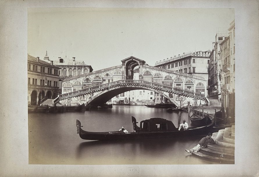 Artwork by Carlo Naya, ITALY - VENICE - CARLO NAYA, Made of Photographs. 5 albumin prints mounted on cardboard