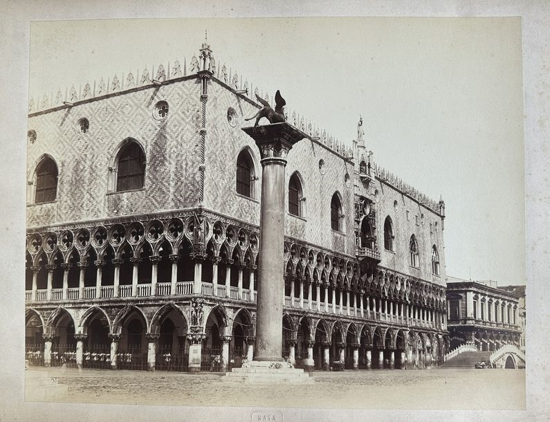 Artwork by Carlo Naya, ITALY - VENICE - CARLO NAYA, Made of Photographs. 5 albumin prints mounted on cardboard