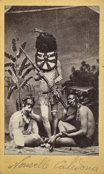 Artwork by Allan Hughan, NEW CALEDONIA - VISIT CARDS - ALLAN HUGHAN 1834-1883 - DUFTY - Lot 69, Made of mounted albumen prints