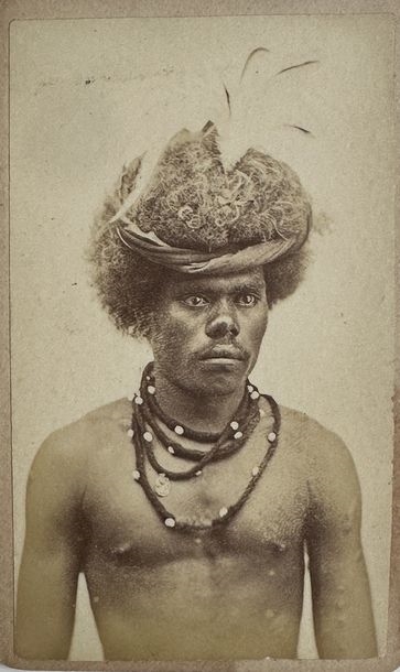 Artwork by Allan Hughan, NEW CALEDONIA - VISIT CARDS - ALLAN HUGHAN 1834-1883 - DUFTY - Lot 69, Made of mounted albumen prints