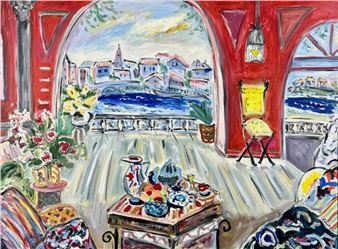 The Red Room" Oil by Beverly Erschell - Beverly Erschell