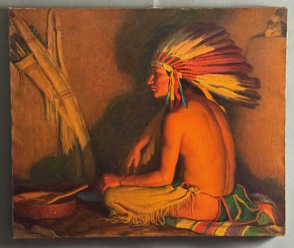 Joseph Henry Sharp | Young Medicine Man of Taos by Joseph Henry Sharp ...