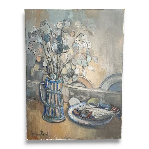 Serge Frédéric Raimon | Serge Frédéric RAIMON Nature morte aux poissons ...