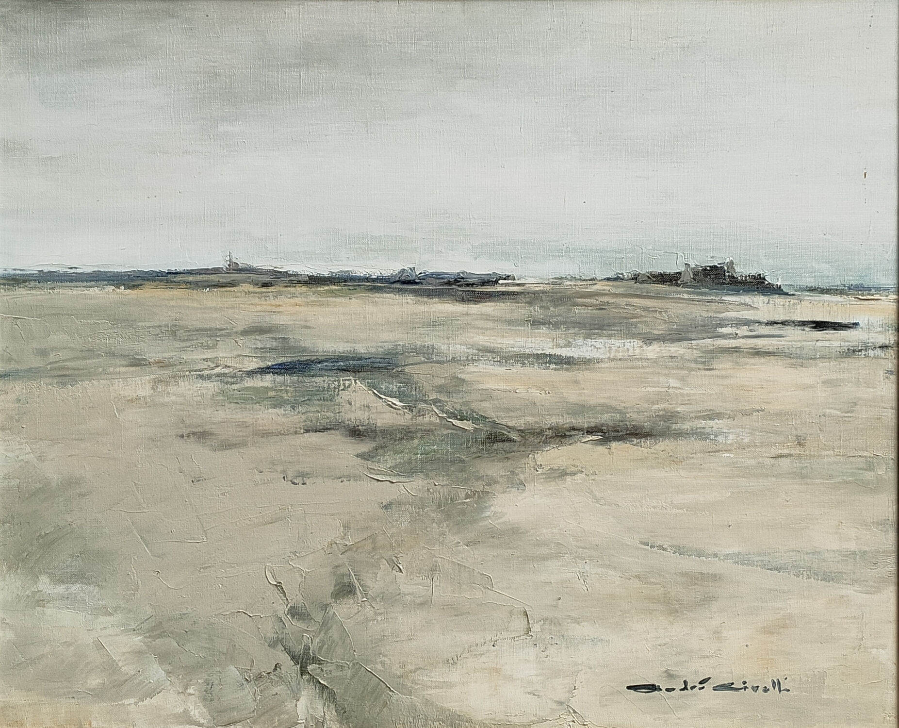 Artwork by André Civelli, Vers Tréguennec, Made of oil on canvas