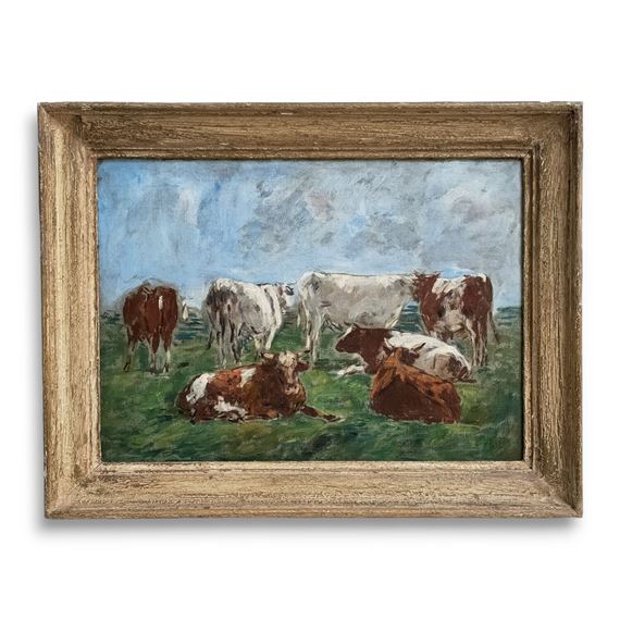EUGENE BOUDIN、Paturage Eugène Louis Boudin | Vaches au pâturage (1878 - 1882