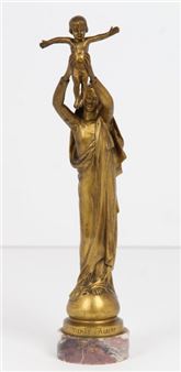 Virgin of Albert . Signed - Albert Roze