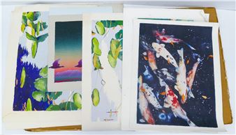 Kent Lovelace Portfolio of Duck, Koi, and Pond Lithographs - Kent Lovelace