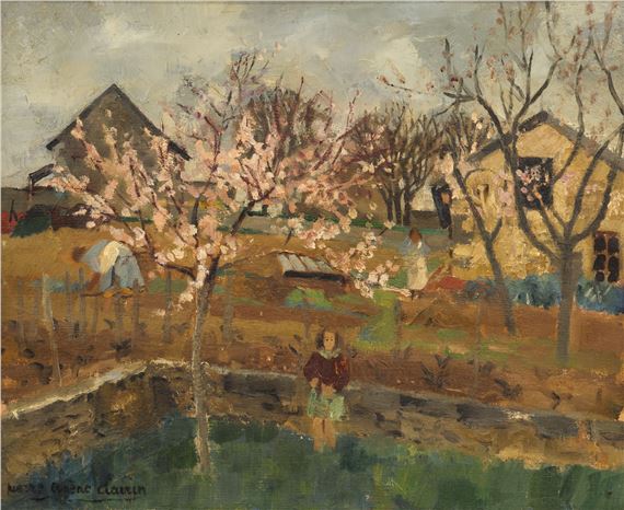 Pierre Eugene Dairin French Landscape Oil Painting - Pierre-Eugene Dairin