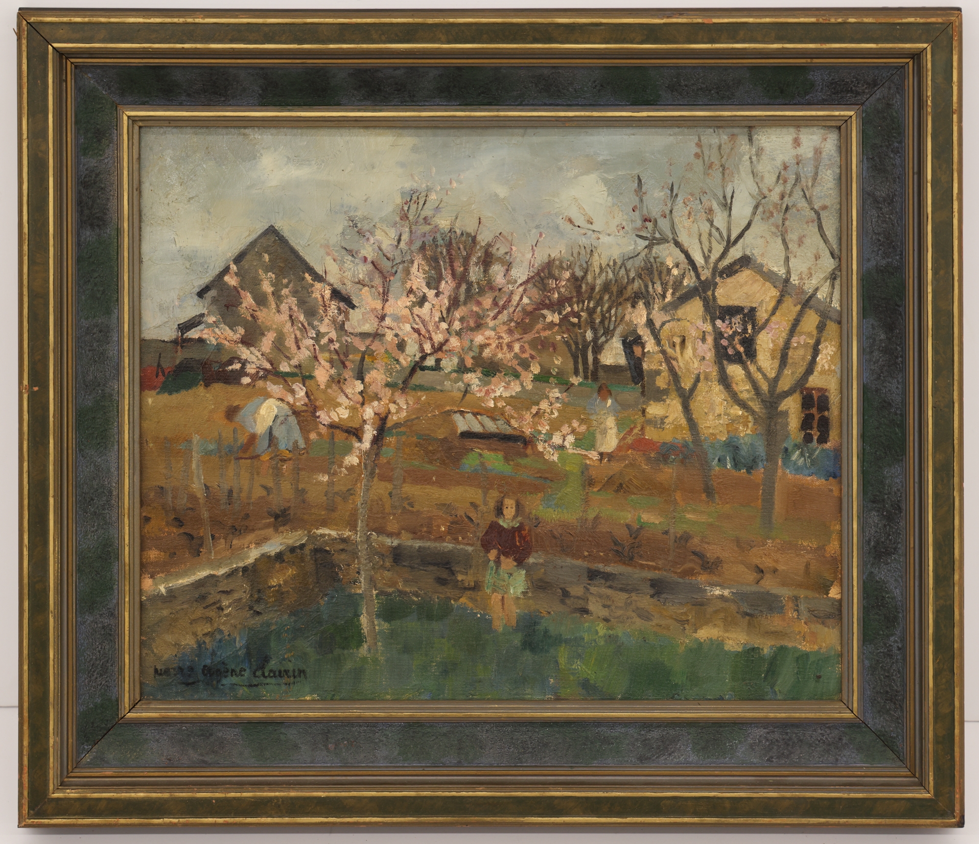 Artwork by Pierre-Eugene Dairin, Pierre Eugene Dairin French Landscape Oil Painting, Made of Oil Painting