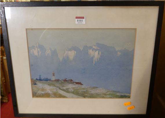 Harry Rountree | Mountain village (1909) | MutualArt