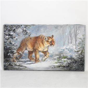 a lioness in the woods - Silvia Duran