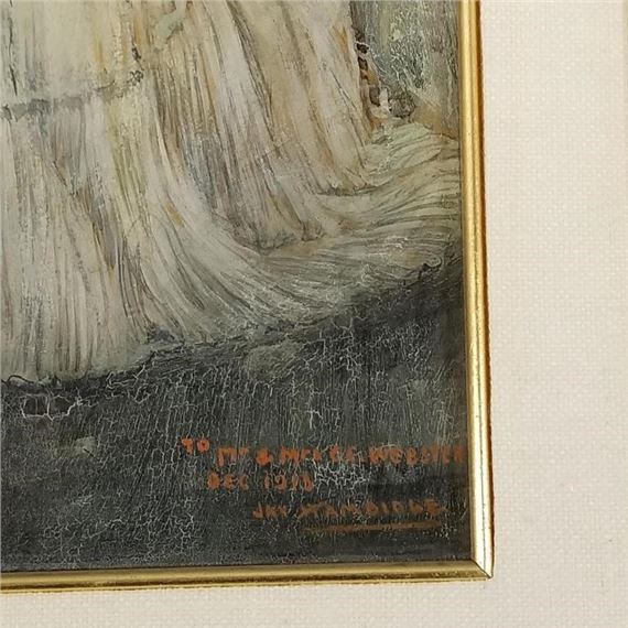 Jay Hambridge | woman drinking tea - in ornate frame - 18 x 16 O.D ...
