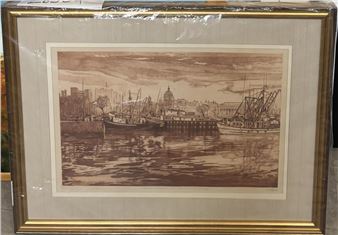 Victoria Harbor with Parliament Building - Ruth Byers