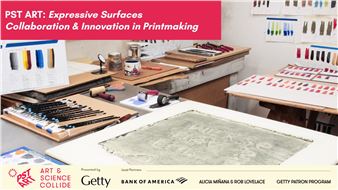 PST Art: Expressive Surfaces: Collaboration & Innovation in Printmaking - Mixografia