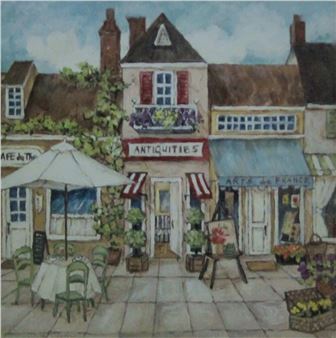 French Street Scene - C. Winterle Olson