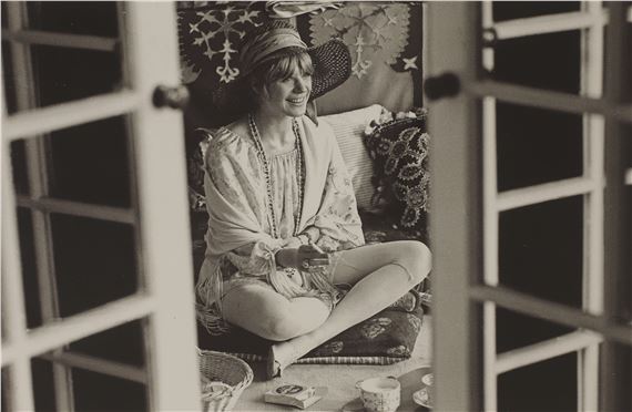 Marianne Faithfull at home London 26 July 1967 by Michael Ward, July 1967