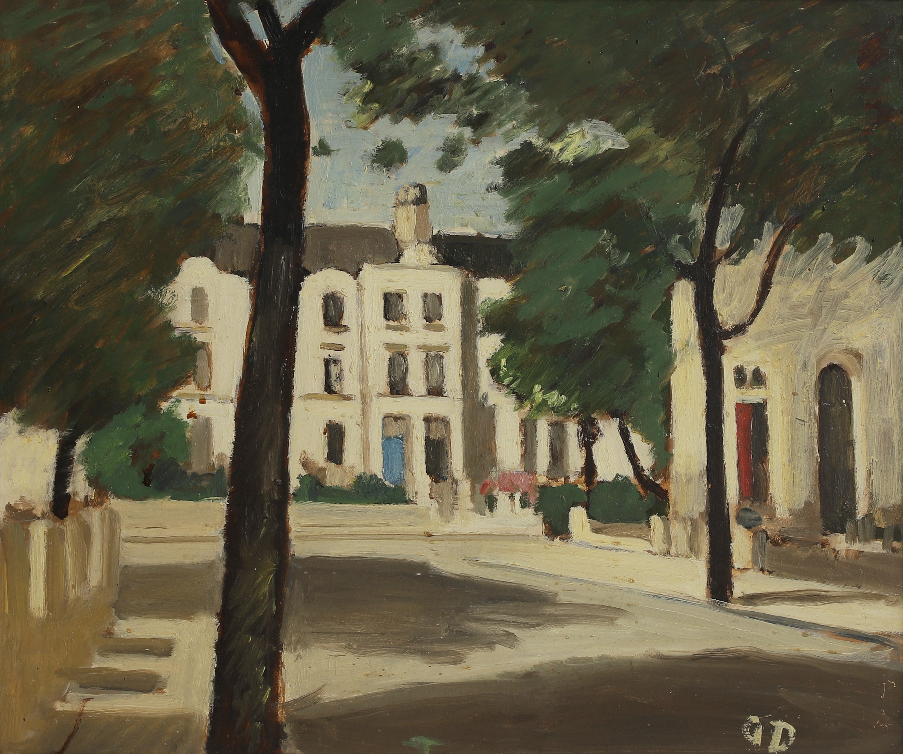 Artwork by Adrian Maurice Daintry, Little Venice I c.1967, Made of oil on board