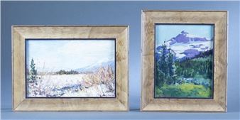 2 Mountain landscapes - Wilma Lucile van Slyck