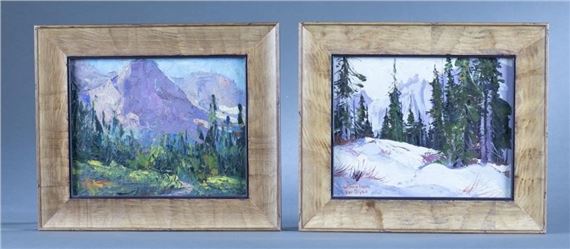 2 Wilma Lucile Van Slyck paintings, O/B - Wilma Lucile van Slyck