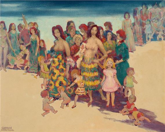 George Needham | Beach Scene | MutualArt
