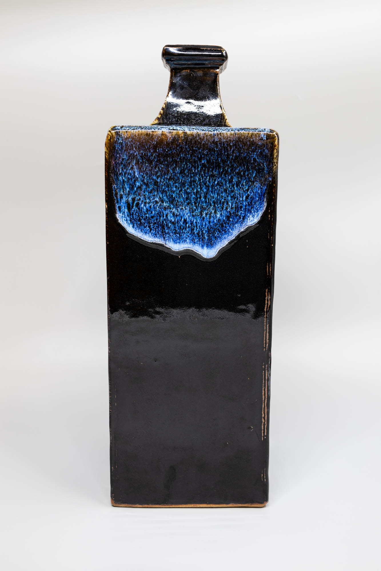 Len Castle | Len Castle - Very large square bottle vase | MutualArt