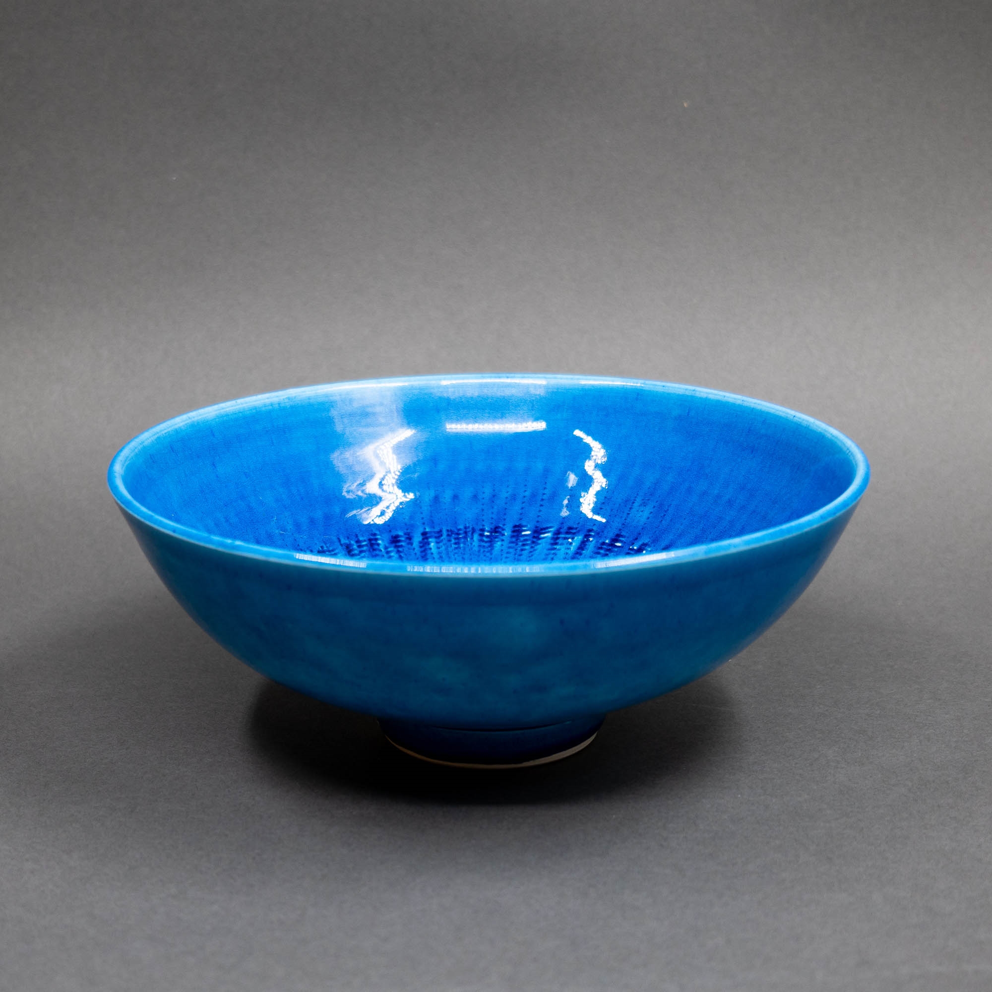 Len Castle | Len Castle - Alkaline blue bowl | MutualArt