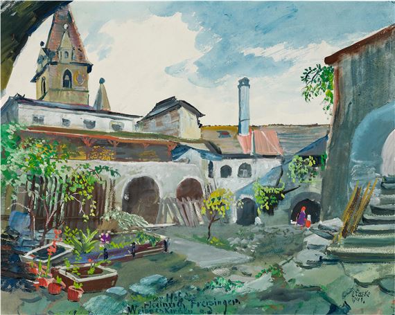 "Der Hof des Heinrich Freisinger by Oskar Laske, 1941