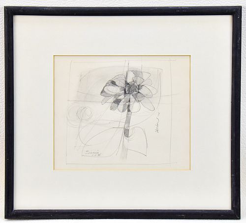 Zinnia in the Wind - Evelyn Sheehan